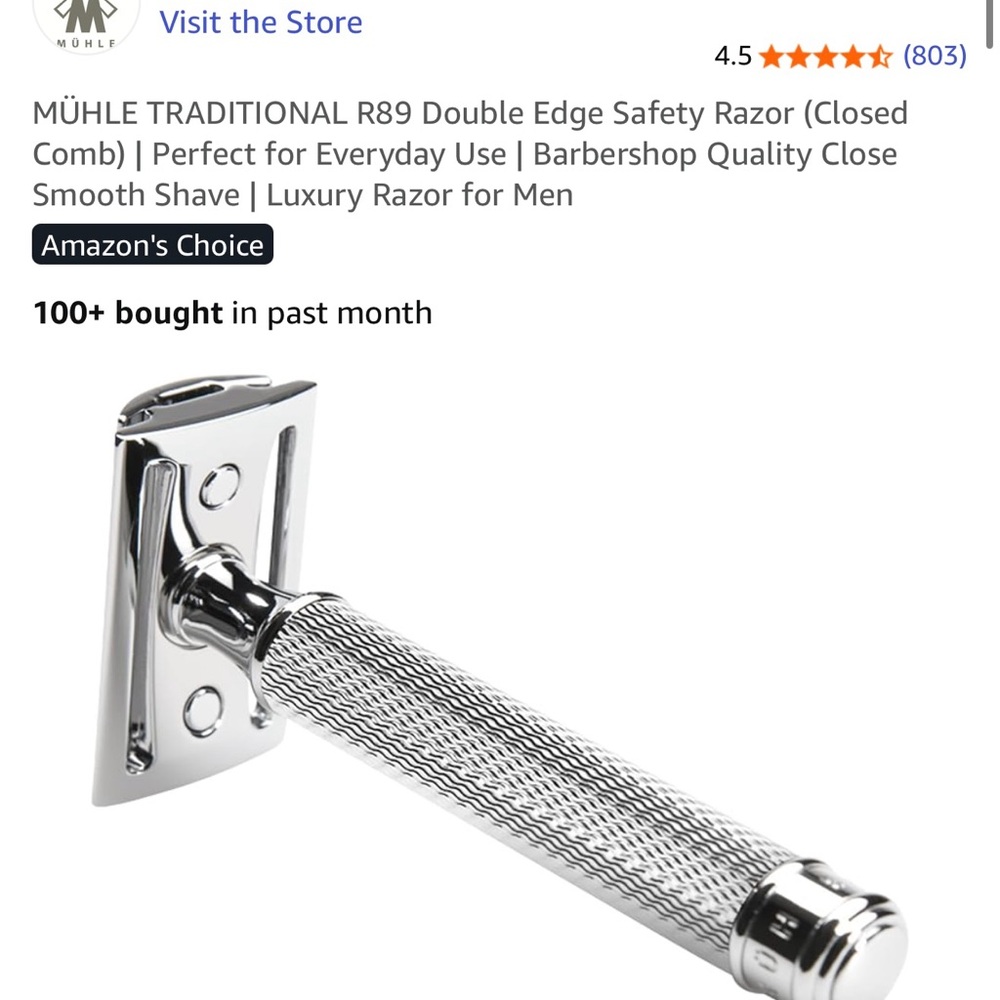 Muhle Chrome Safety Razor - Picture 10 of 14